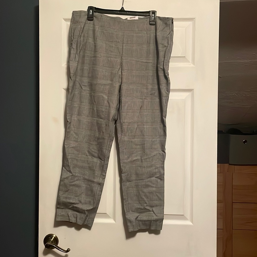 Womens Size 16 Skinny Stretch Plad Dress Pant